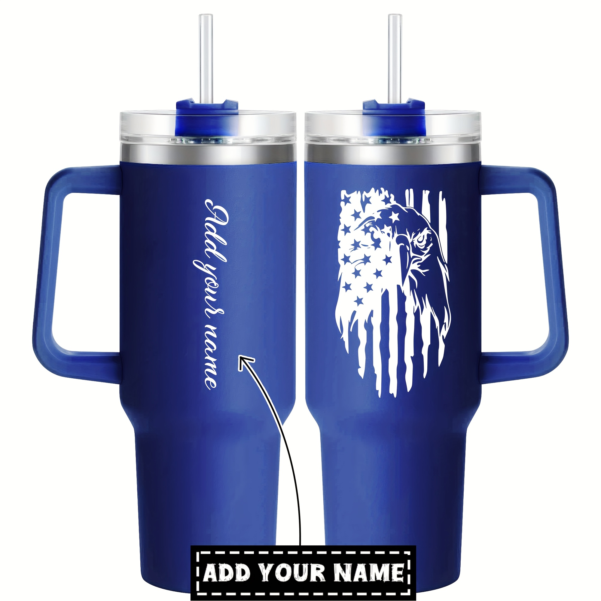 1pc Customizable 40 oz Stainless Steel Tumbler with Lid - Hand Wash Only, Reusable Metal Travel Mug, Oval Shape, Break Resistant, Multipurpose Use, Ideal for Christmas, Halloween, Easter, Hanukkah, Thanksgiving - No Electricity Needed - Image 3