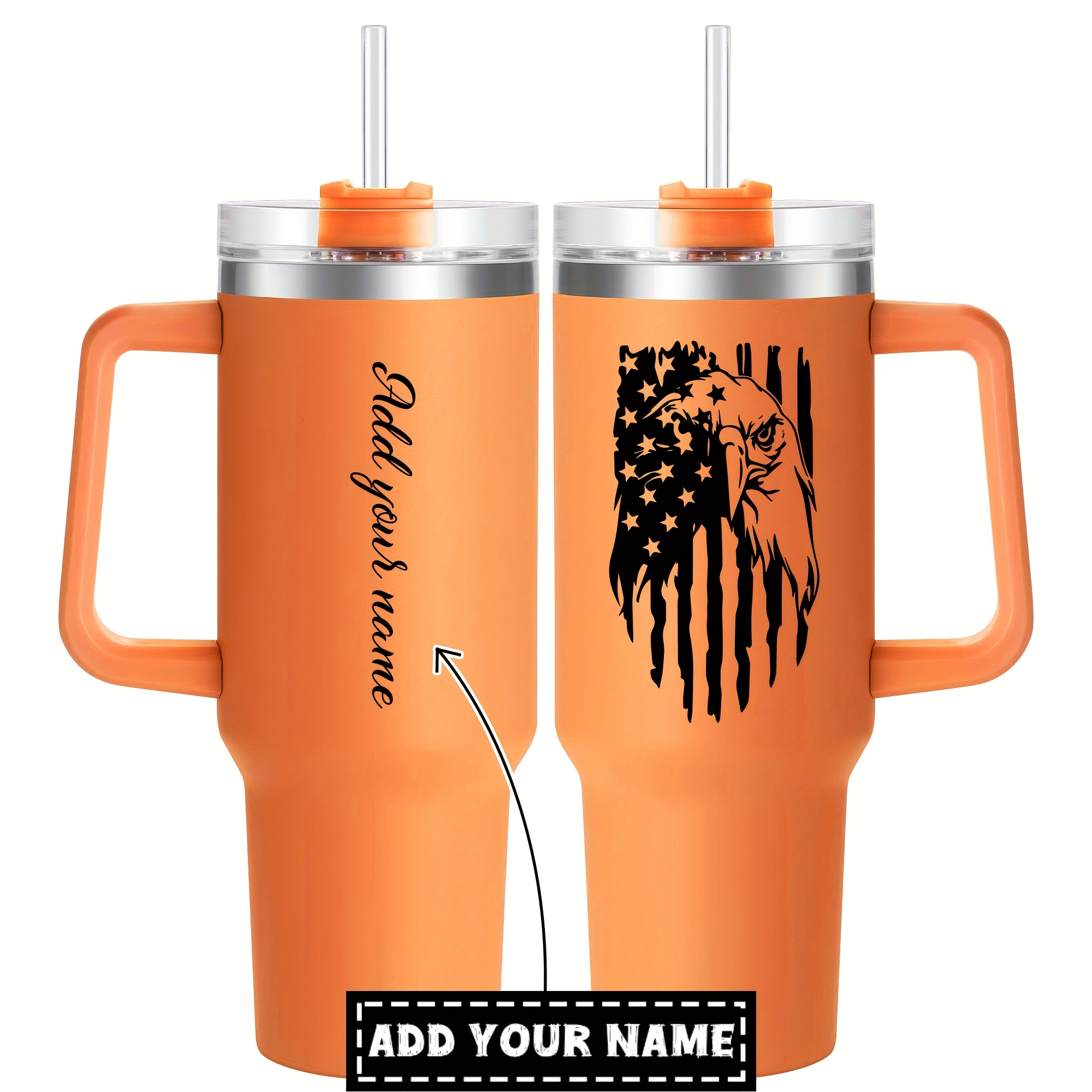 1pc Customizable 40 oz Stainless Steel Tumbler with Lid - Hand Wash Only, Reusable Metal Travel Mug, Oval Shape, Break Resistant, Multipurpose Use, Ideal for Christmas, Halloween, Easter, Hanukkah, Thanksgiving - No Electricity Needed - Image 4