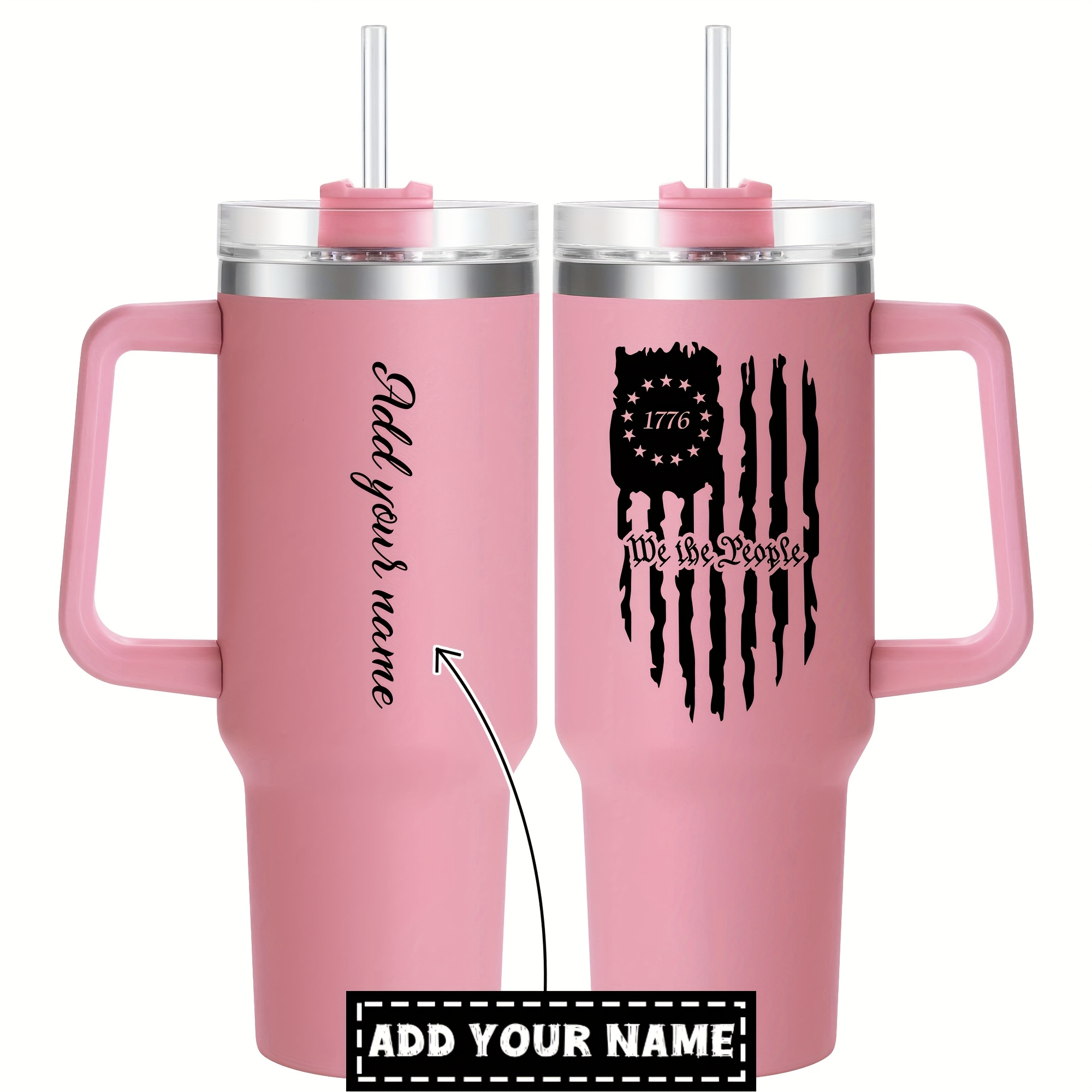 1pc Customizable 40 oz Stainless Steel Tumbler with Lid - Hand Wash Only, Reusable Metal Travel Mug, Oval Shape, Break Resistant, Multipurpose Use, Ideal for Christmas, Halloween, Easter, Hanukkah, Thanksgiving - No Electricity Needed - Image 22