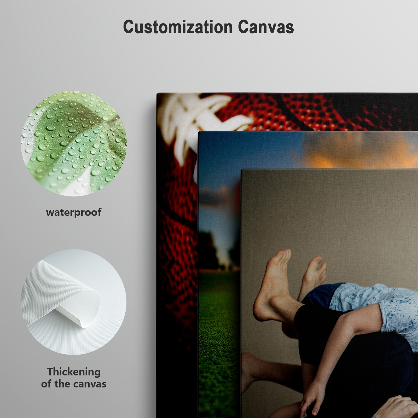 2D Flat-1 Customizable Canvas Poster - Personalized Couple & Family Photo Art Print, Romantic Dinner Scene with Wine Glasses, Ideal for Home Decor, Bedroom, Valentine'S Day, Christmas, Halloween, Easter, Thanksgiving, Romantic Dinner Decor | Romantic Dinner Scene | Detailed Print Quality, Romantic Room Decor - Image 6