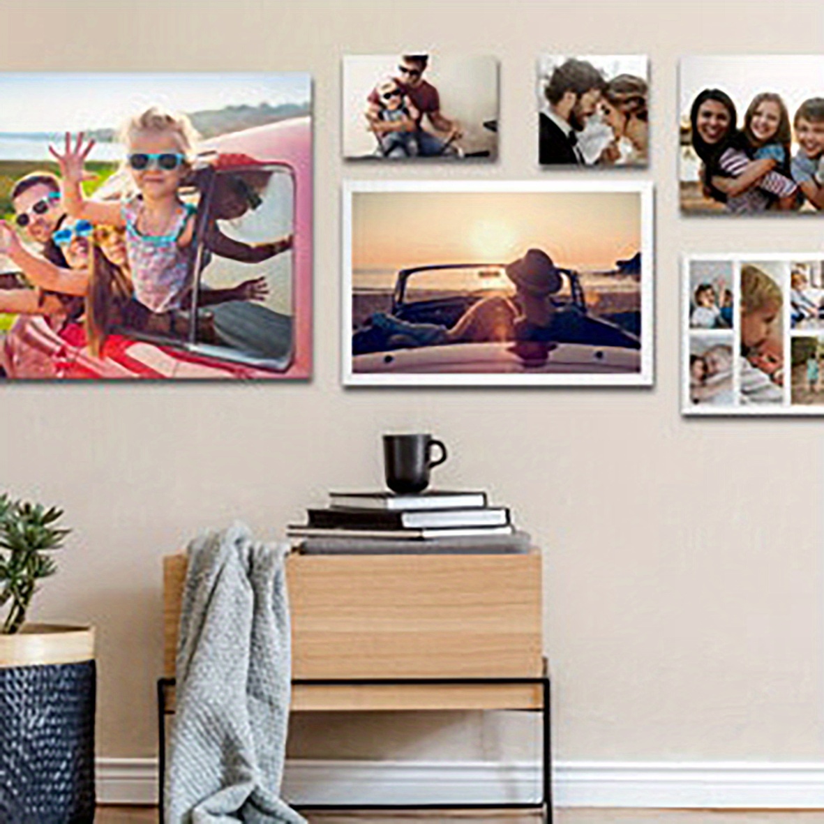 2D Flat-1 Customizable Canvas Poster - Personalized Couple & Family Photo Art Print, Romantic Dinner Scene with Wine Glasses, Ideal for Home Decor, Bedroom, Valentine'S Day, Christmas, Halloween, Easter, Thanksgiving, Romantic Dinner Decor | Romantic Dinner Scene | Detailed Print Quality, Romantic Room Decor