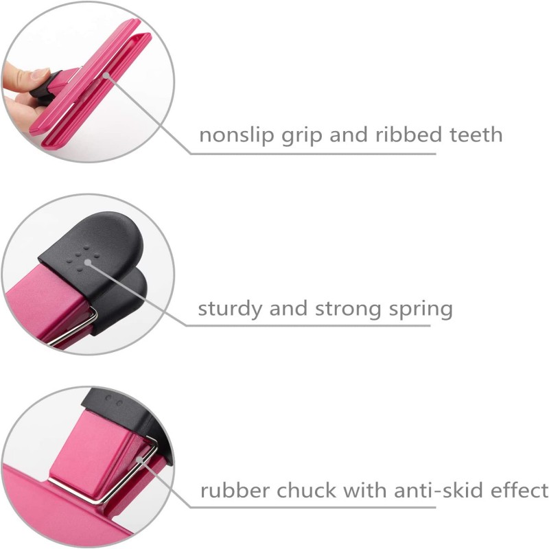 6/9pcs Food Bag Clips, Chip Bag Clips, Foods Snacks Bag Paper Clips, Plastic Heavy Duty Seal Grips, Kitchen Supplies, Christmas Decorations