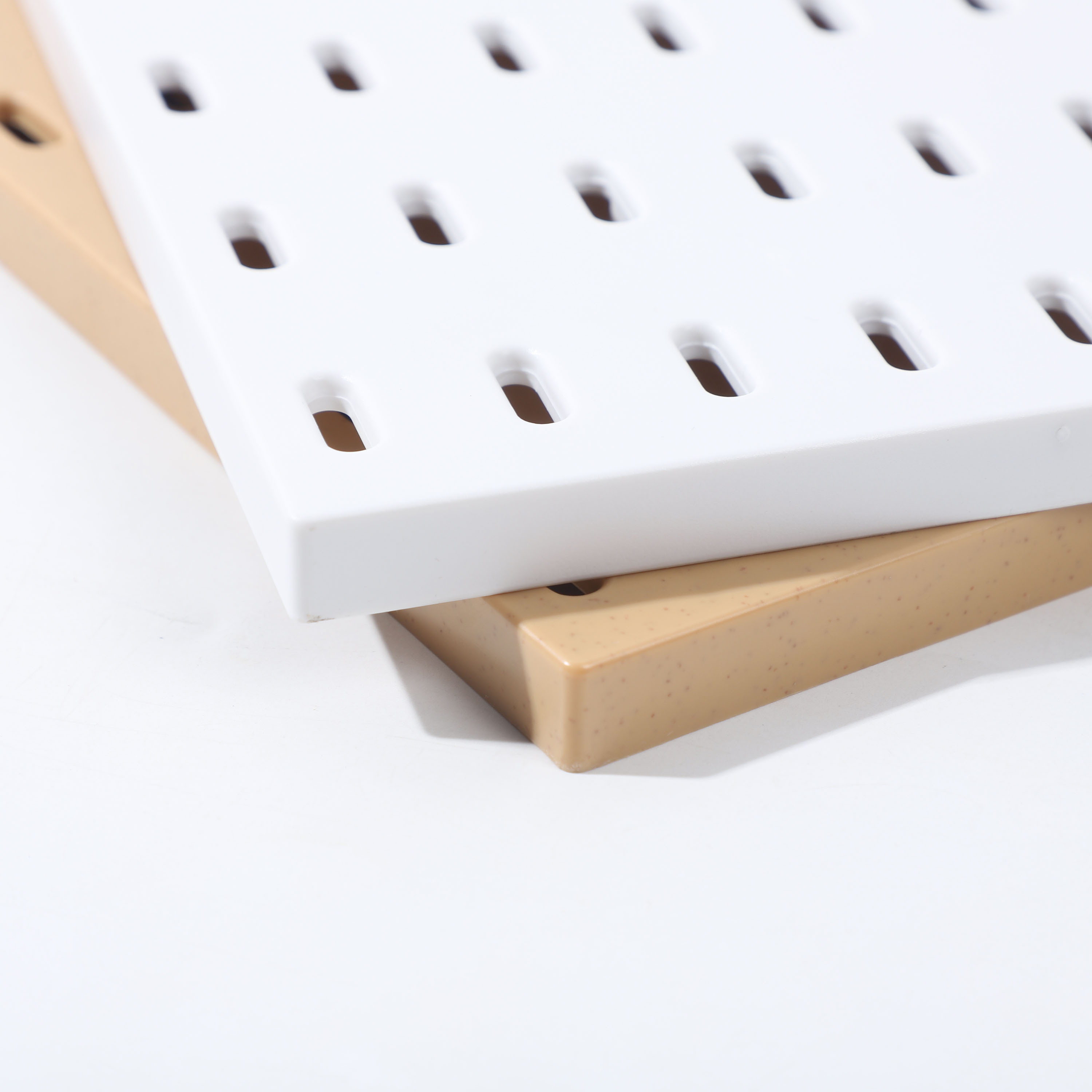 1-Pack Punch-Free Wall Storage Rack - Easy Installation No-Drill Adhesive Mounting, Durable Plastic/Metal Space-Saving Shelf for Kitchen Utensils, Spices, Towels - Household Organization Solution