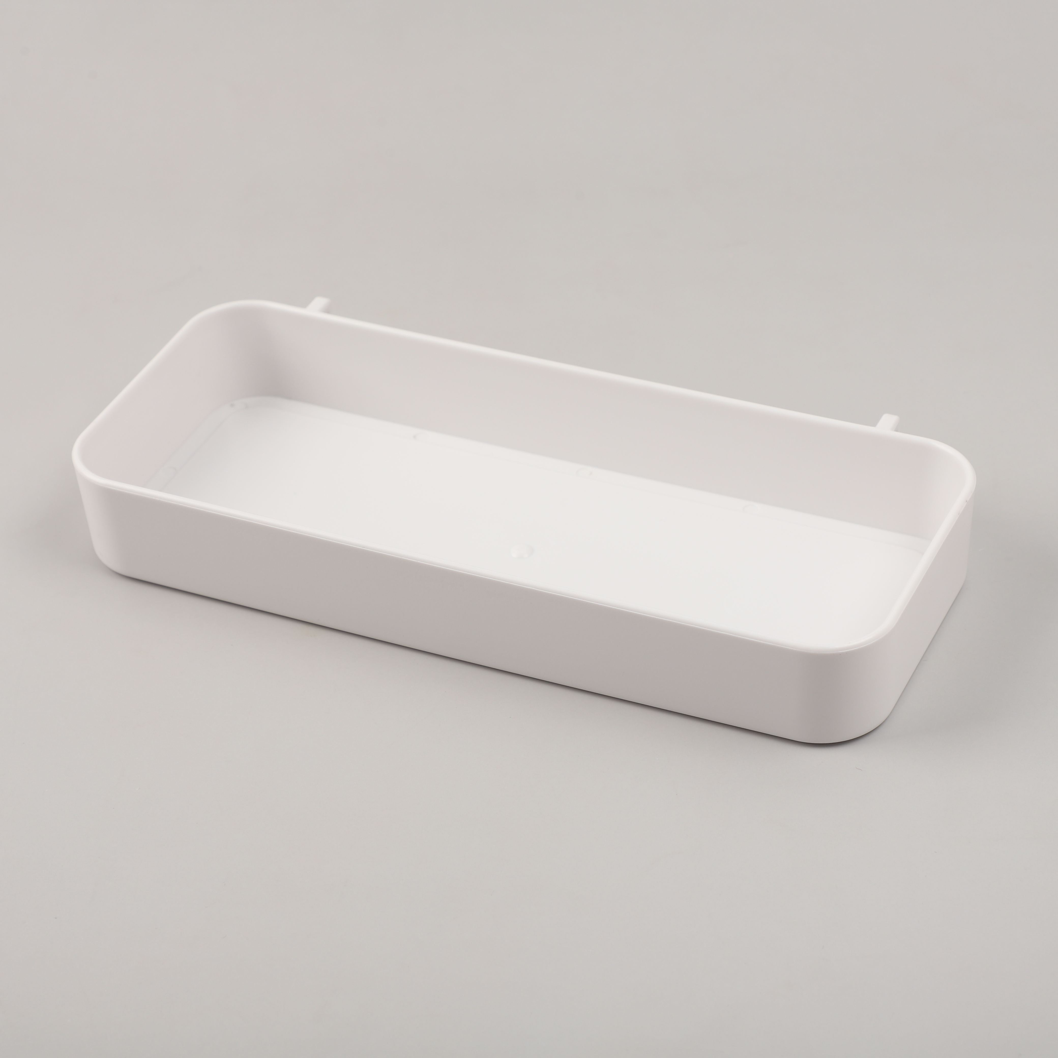 1-Pack Punch-Free Wall Storage Rack - Easy Installation No-Drill Adhesive Mounting, Durable Plastic/Metal Space-Saving Shelf for Kitchen Utensils, Spices, Towels - Household Organization Solution