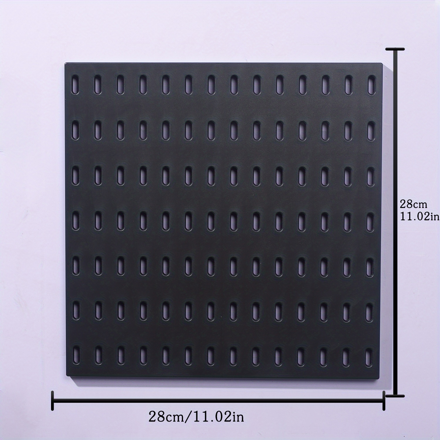 1-Pack Punch-Free Wall Storage Rack - Easy Installation No-Drill Adhesive Mounting, Durable Plastic/Metal Space-Saving Shelf for Kitchen Utensils, Spices, Towels - Household Organization Solution