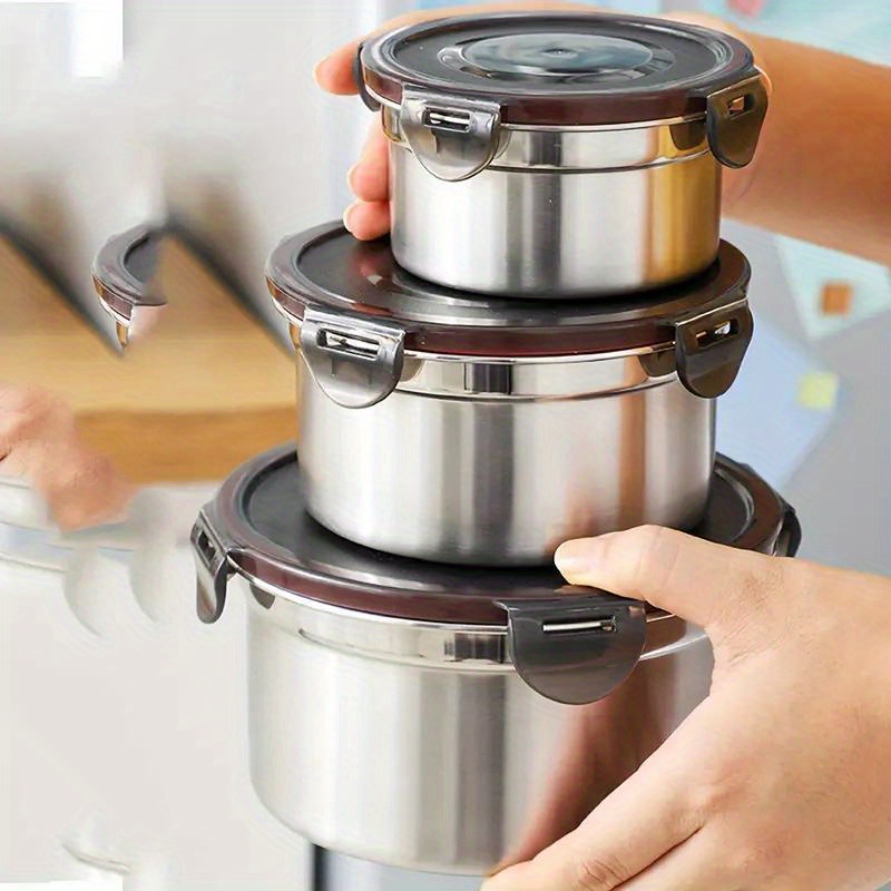 Food Storage Made Simple: 3pcs Plastic Containers with Vented Lids