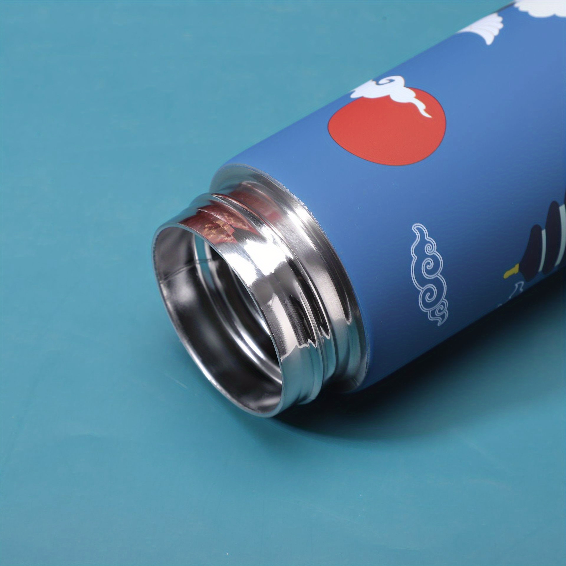 304 Stainless Steel Vacuum Cup Cup with a Chinese Style, Trendy And Creative Water Cup for Artsy Men And Women, Portable Tea Brewing Mug.