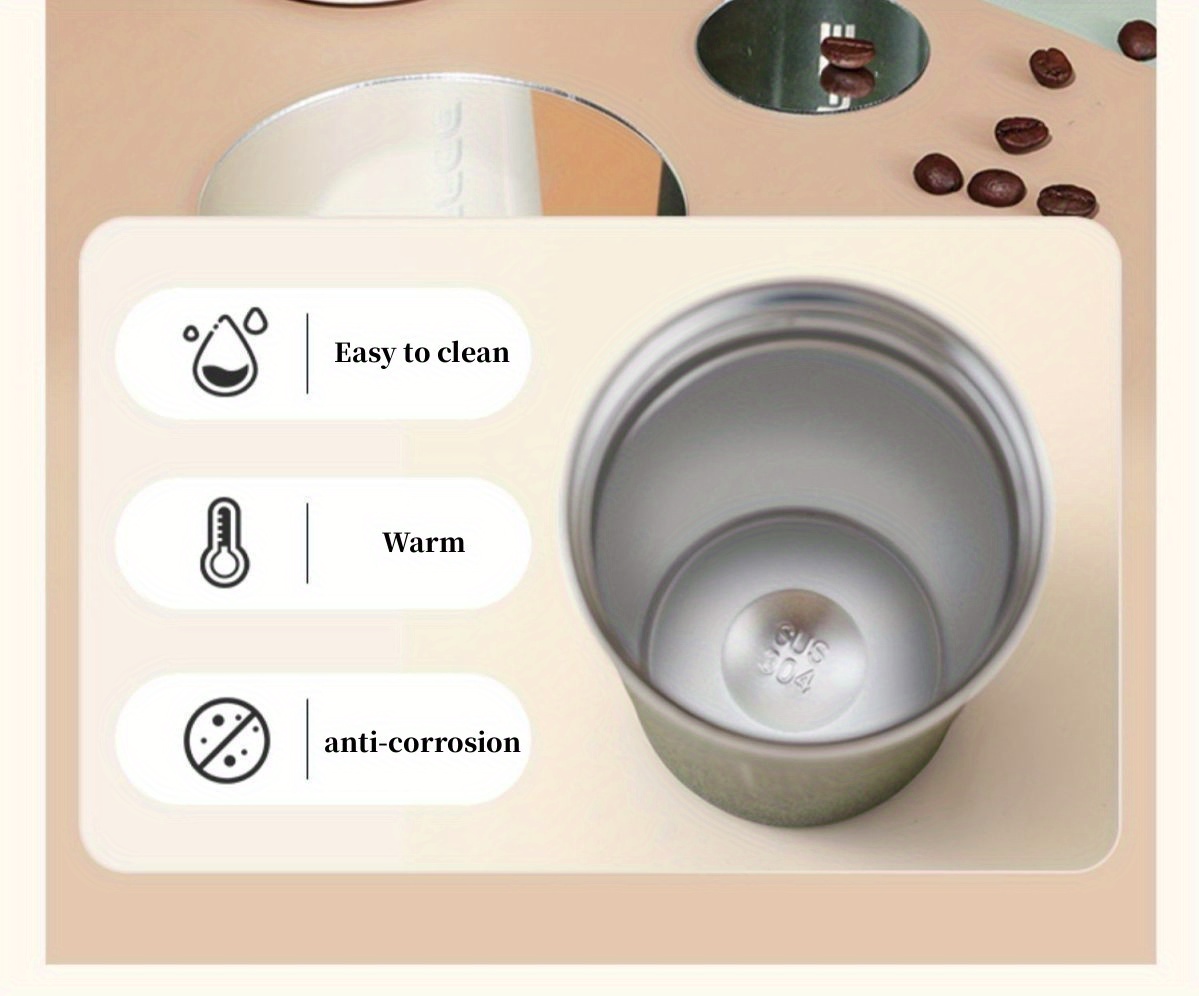 1pc Coffee Mug, Insulation And Cold Insulation Portable European High-end Exquisite Latte Cup For Men And Women, High-end Sense Portable Cup