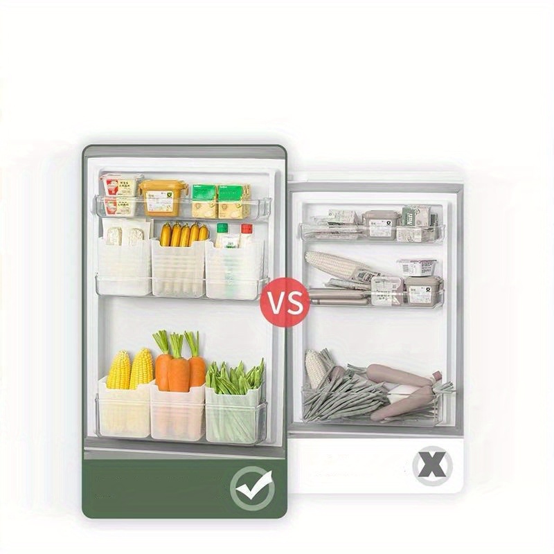 3pcs Easy-to-Use Fridge Organizer With Fruit And Food Storage Box - Keep Your Refrigerator Clean And Organized