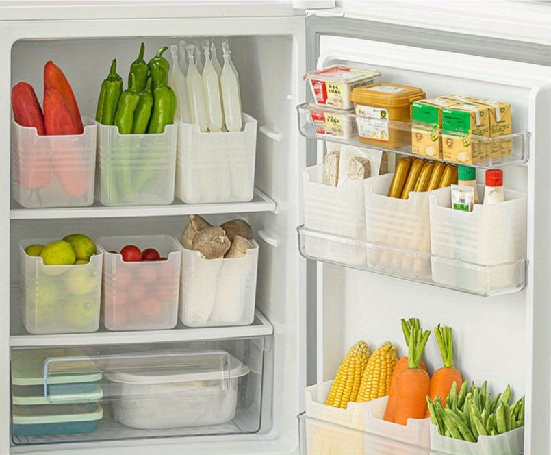 3pcs Easy-to-Use Fridge Organizer With Fruit And Food Storage Box - Keep Your Refrigerator Clean And Organized