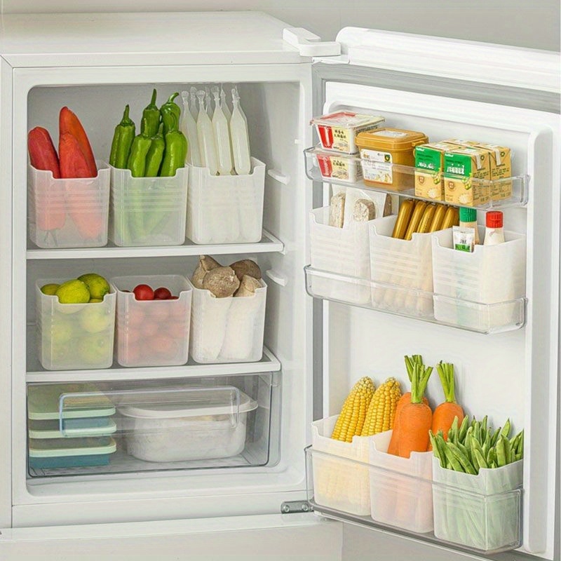 3pcs Easy-to-Use Fridge Organizer With Fruit And Food Storage Box - Keep Your Refrigerator Clean And Organized
