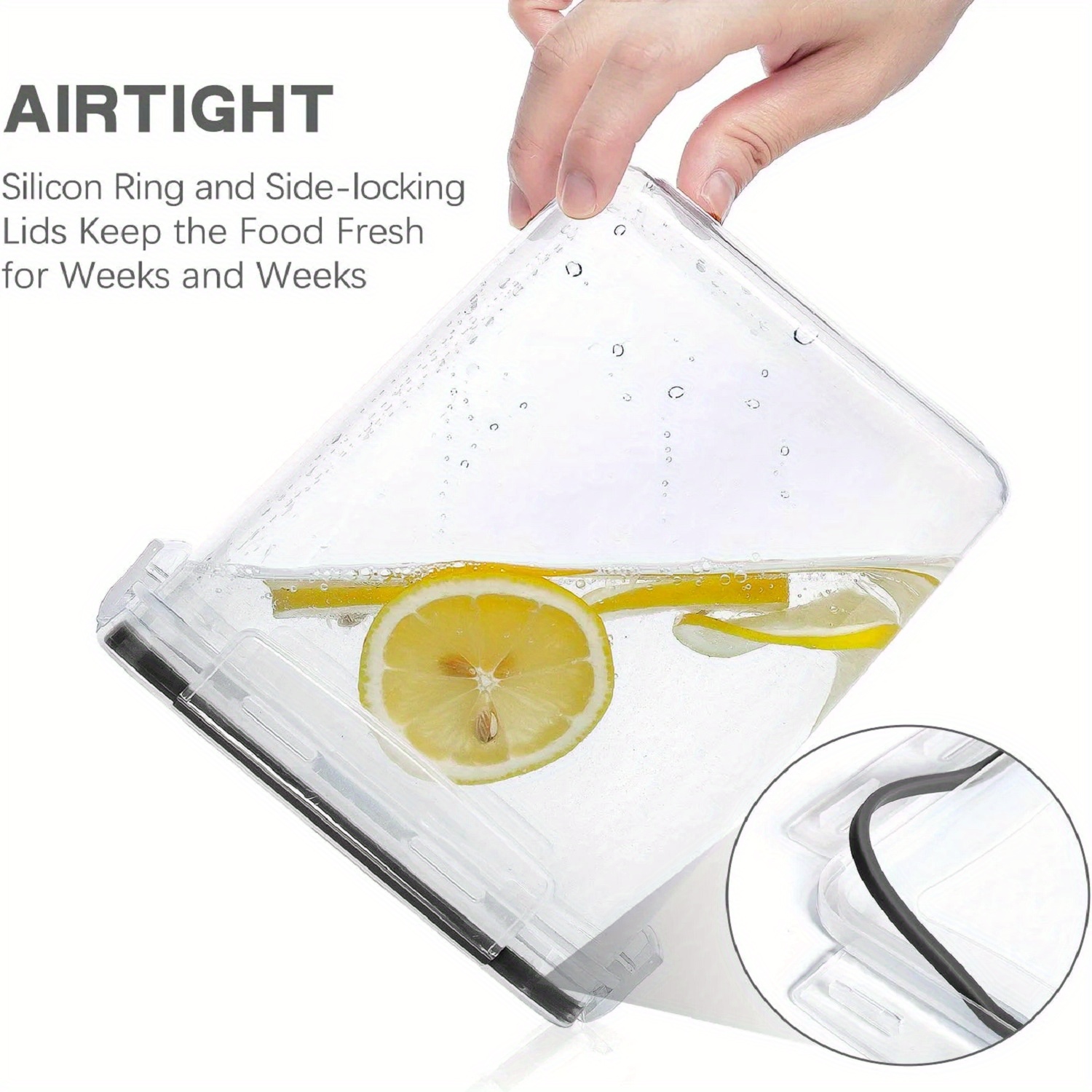 5/9pcs Airtight Food Storage Containers Set with Lids, BPA Free Plastic Dry Food Containers for Kitchen Pantry Organization and Storage, Dishwasher safe,Include Labels, Marking pen