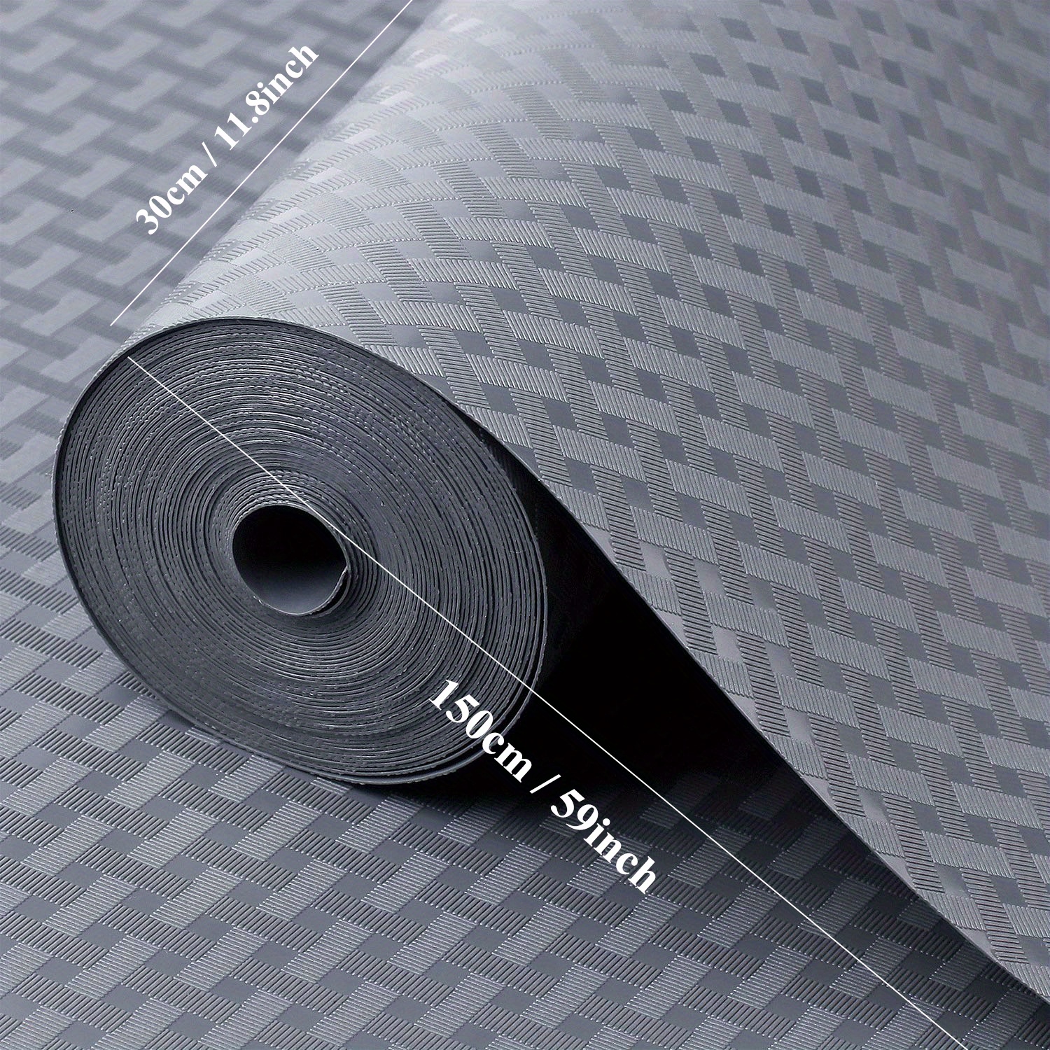 1pc Herringbone Pattern Non-Slip Refrigerator Liner – Moisture-Proof and Anti-Slip Vinyl Drawer Mat for Kitchen Storage, Easy to Clean, Durable Protection, Kitchen Organization | Textured Surface Mat | Durable Vinyl Material, Kitchen Liners And Tiers