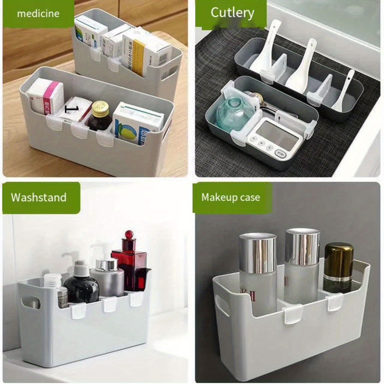 4pcs Refrigerator Storage Divider Clip, Food Grade Freezer Side Door Shelf Divider, Finishing Bezel Inner Side Door Divider