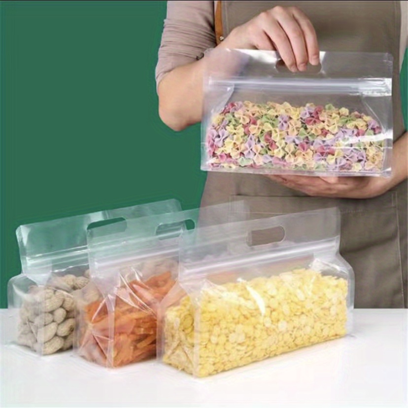 5pcs Reusable Silicone Leakproof Food Storage Bag for Nut Grain Vegetable Fruit And Snack, Kitchen Organizer, Storage Containers for Travel
