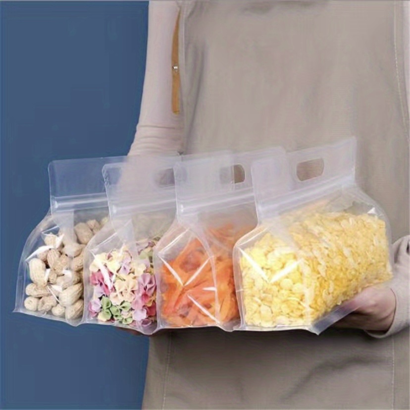 5pcs Reusable Silicone Leakproof Food Storage Bag for Nut Grain Vegetable Fruit And Snack, Kitchen Organizer, Storage Containers for Travel