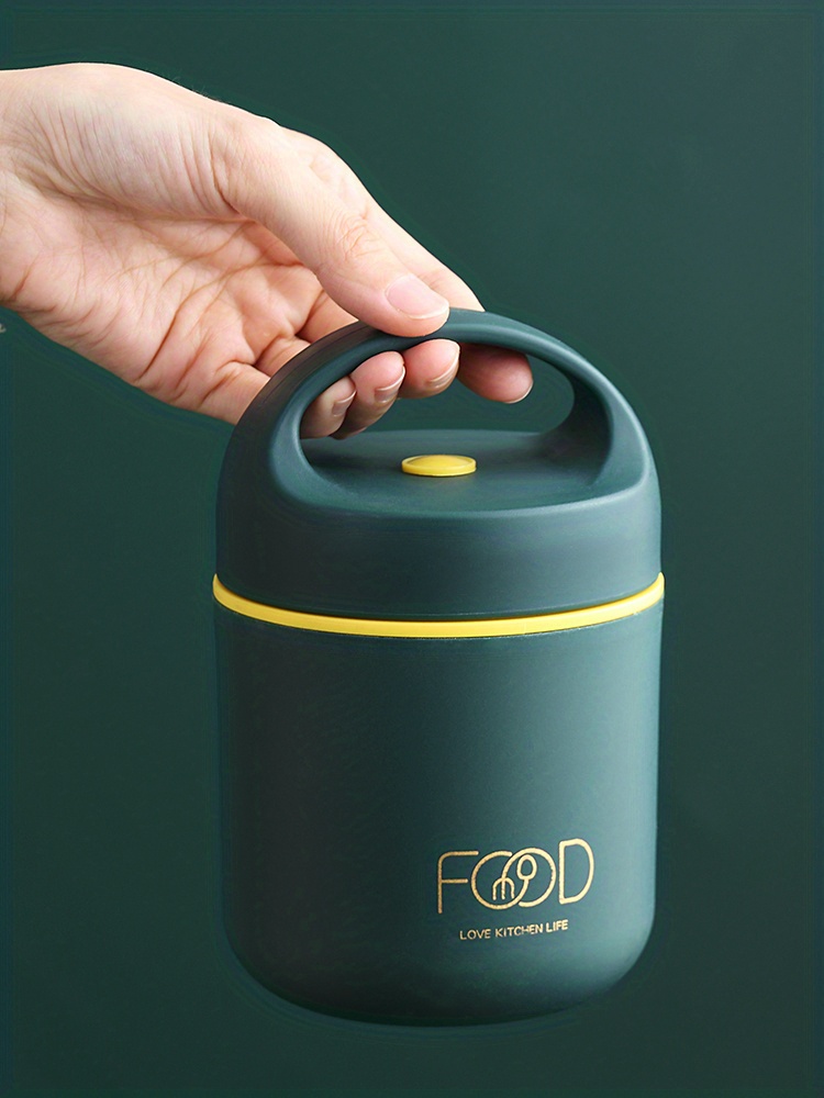 1pc, Stainless Steel Thermal Lunch Box for School, Office, and Travel - Keep Food Warm or Cold for Hours - Perfect for Soup, Porridge, and More - Kitchen Gadget and Accessory