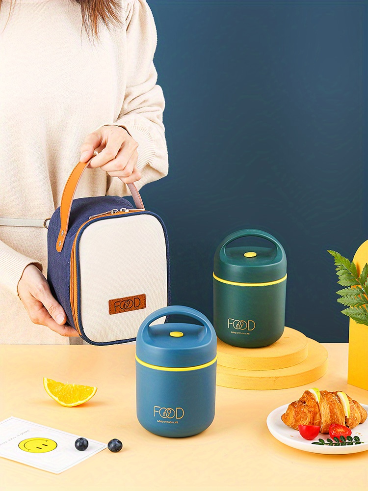 1pc, Stainless Steel Thermal Lunch Box for School, Office, and Travel - Keep Food Warm or Cold for Hours - Perfect for Soup, Porridge, and More - Kitchen Gadget and Accessory