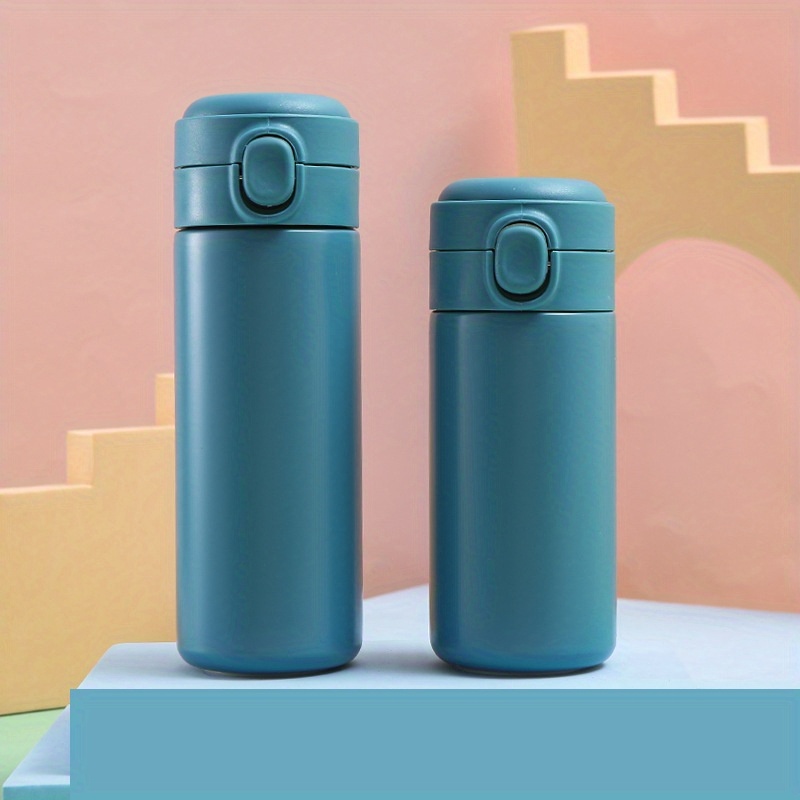 Stainless Steel Insulated Cup - Hand Wash Only, Reusable, Multipurpose, No Electricity Needed, Portable Bouncing Cup for Male Students, Japanese Harajuku Style