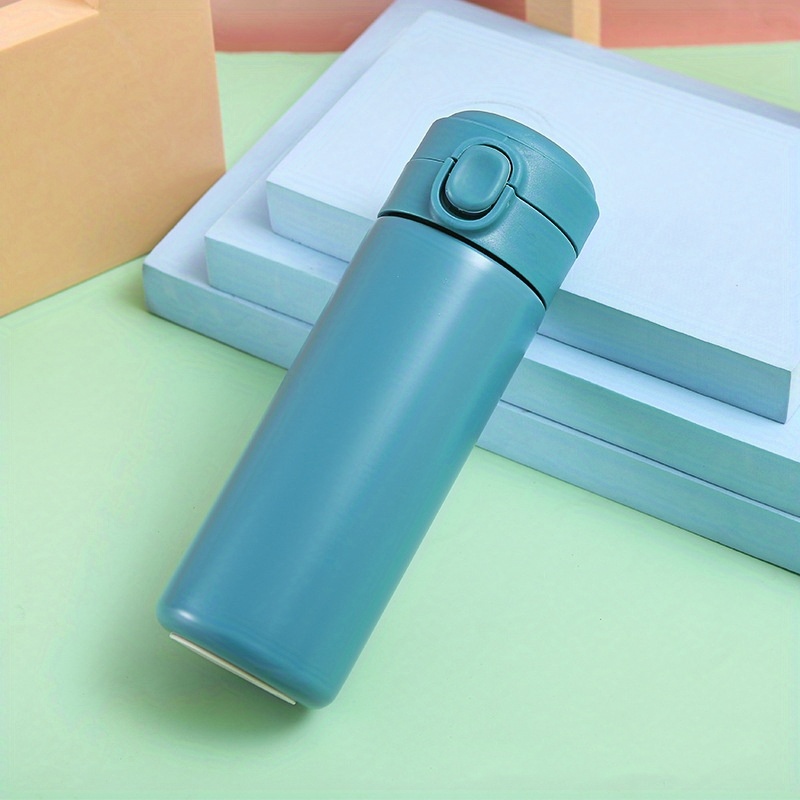 Stainless Steel Insulated Cup - Hand Wash Only, Reusable, Multipurpose, No Electricity Needed, Portable Bouncing Cup for Male Students, Japanese Harajuku Style