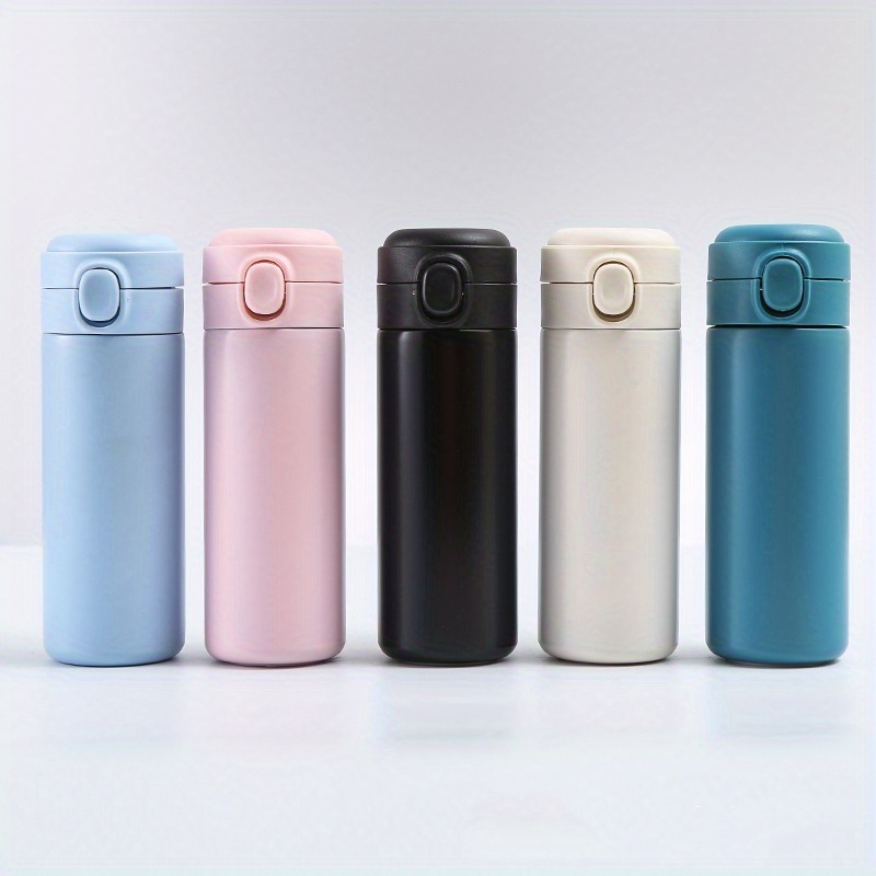 Stainless Steel Insulated Cup - Hand Wash Only, Reusable, Multipurpose, No Electricity Needed, Portable Bouncing Cup for Male Students, Japanese Harajuku Style