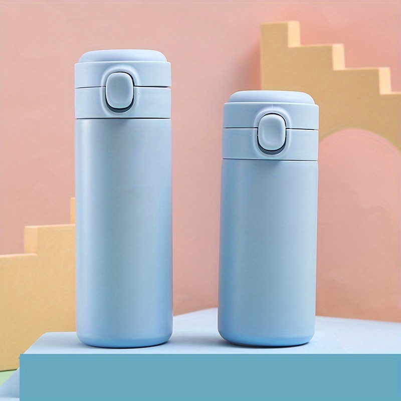 Stainless Steel Insulated Cup - Hand Wash Only, Reusable, Multipurpose, No Electricity Needed, Portable Bouncing Cup for Male Students, Japanese Harajuku Style