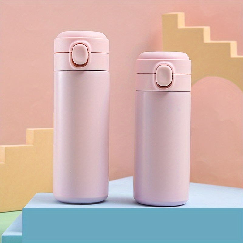 Stainless Steel Insulated Cup - Hand Wash Only, Reusable, Multipurpose, No Electricity Needed, Portable Bouncing Cup for Male Students, Japanese Harajuku Style