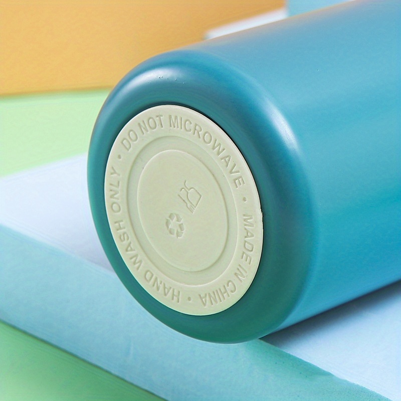 Stainless Steel Insulated Cup - Hand Wash Only, Reusable, Multipurpose, No Electricity Needed, Portable Bouncing Cup for Male Students, Japanese Harajuku Style