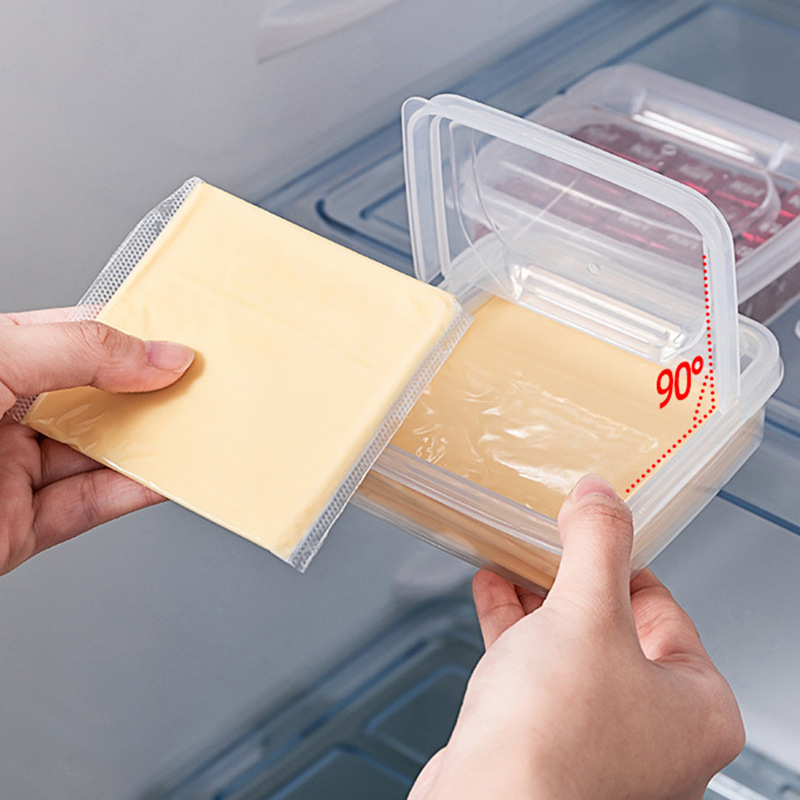 Keep Your Cheese Fresh And Delicious With This Plastic Refrigerator Storage Container!