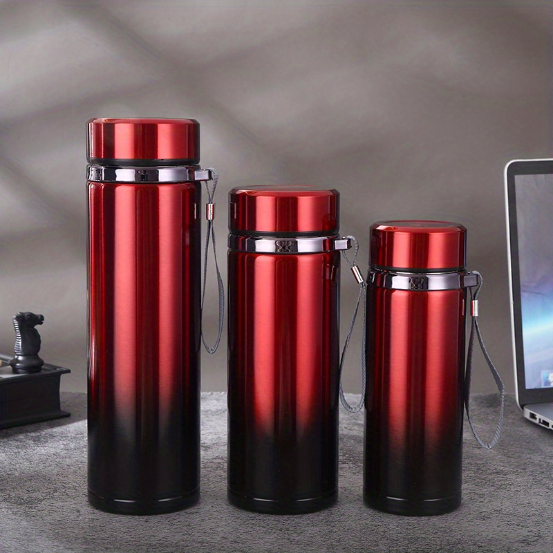 1pc, Gradient Color Vacuum Flask, 304 Stainless Steel Insulated Water Bottles, Travel Thermal Cups, For Hot And Cold Beverages, Summer Winter Drinkware, Gifts