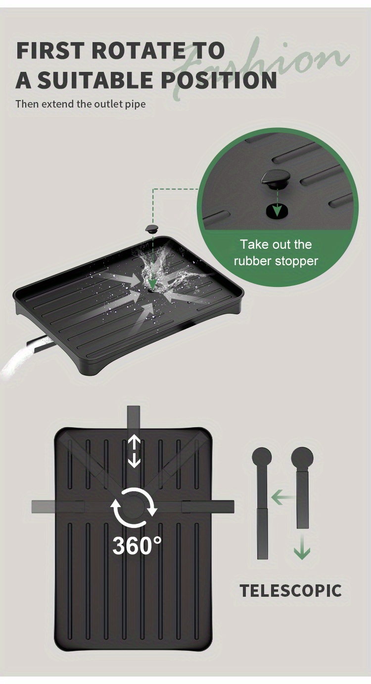 1pc Kitchen Detachable Dish Storage And Draining Rack, Household Large Capacity Tableware Water Filter Storage Rack Shelf, Bowl Holder, Dish Rack, Cup Holder, Drain Board, Cutlery Rack, Home Kitchen Accessories