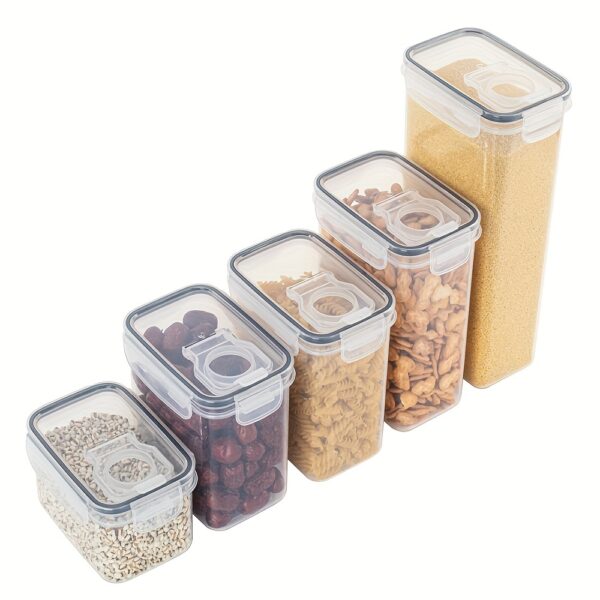 Kitchen Storage Container for Grains, Made of Food-Grade PP Material, Bpa-Free, with a Lid That Can Be Opened.