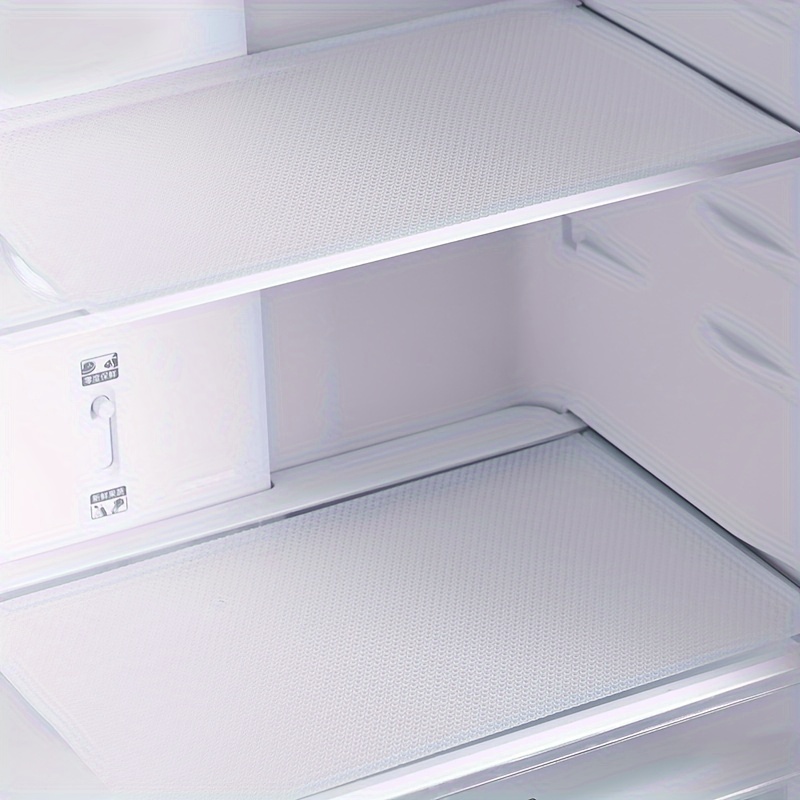 4pcs COUIUS Refrigerator Liner Mats - Washable Waterproof & Oilproof Shelf Protectors with Non-Slip Grip, Multi-Color (Light Blue, Orange, Pink) for Shelves, Drawers, Cabinets, Freezer - Durable Kitchen Storage Accessories, Fridge Shelf Liner, Cabinet Organization, Textured Surface Mat, Oilresistant Material