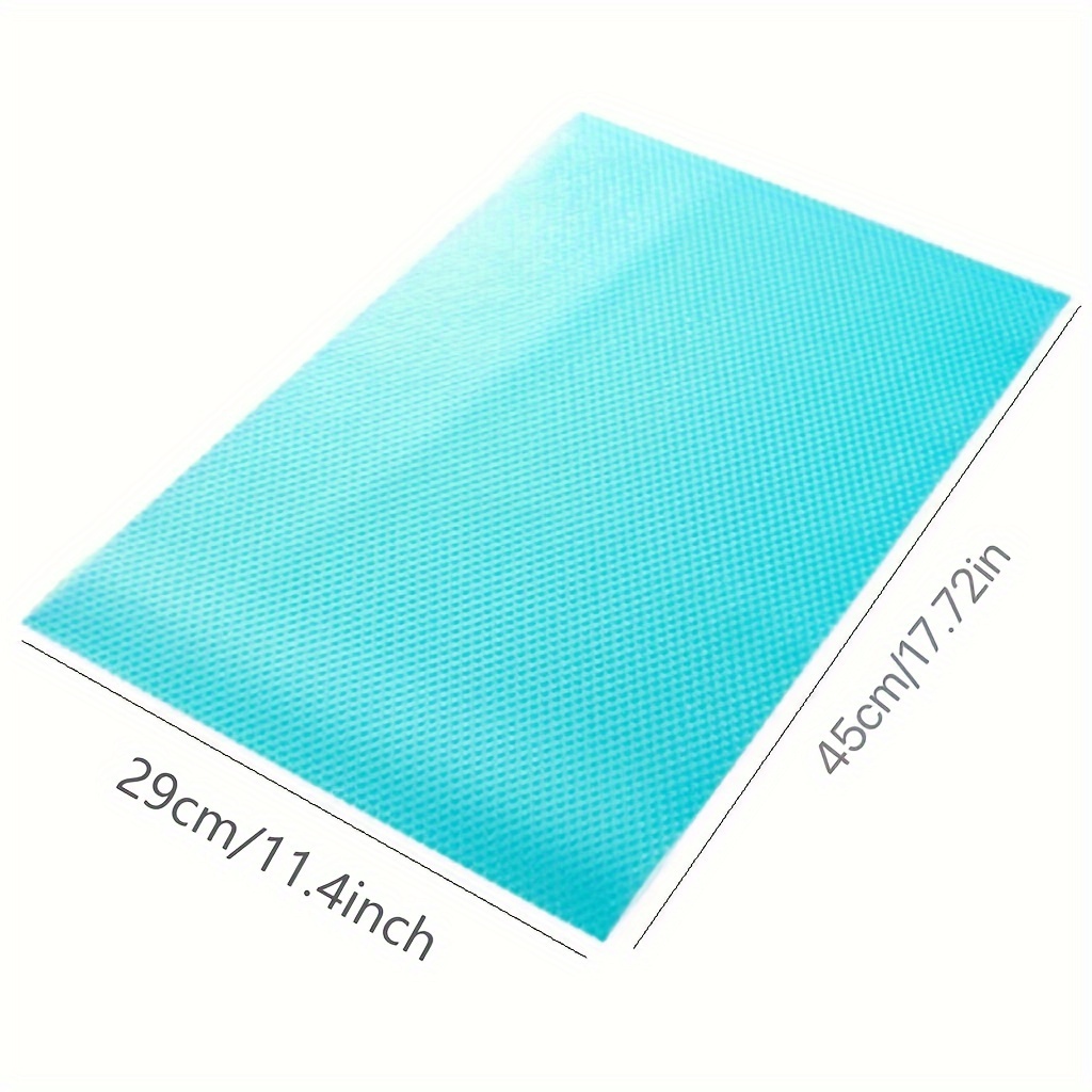 4pcs COUIUS Refrigerator Liner Mats - Washable Waterproof & Oilproof Shelf Protectors with Non-Slip Grip, Multi-Color (Light Blue, Orange, Pink) for Shelves, Drawers, Cabinets, Freezer - Durable Kitchen Storage Accessories, Fridge Shelf Liner, Cabinet Organization, Textured Surface Mat, Oilresistant Material
