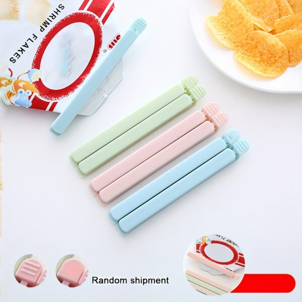 5/10Pcs/set Food Bag Chip Clips, Large/Small Snack Clips, Food Sealing Clips, Food Snack Package Bag Sealing Clips, For Packages Kitchen Storage And Organization Items Accessories, Home Supplies