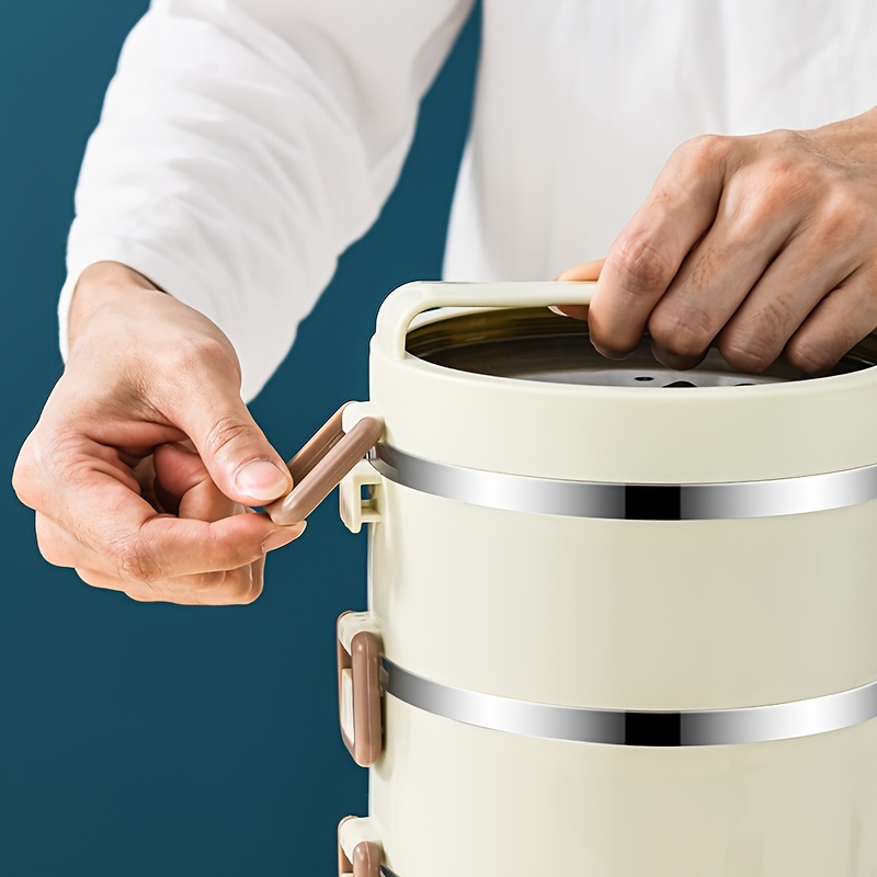 1pc Lucky Charm Stainless Steel Lunch Box Set with Insulated Tote Bag - Durable, BPA-Free, Perfect for School, Camping, and Work - Ideal for Students and Workers - Back to School Essentials, School Lunch Bag | Stylish Lunch Bag | Insulated Lunch Bag, Lunch Bag