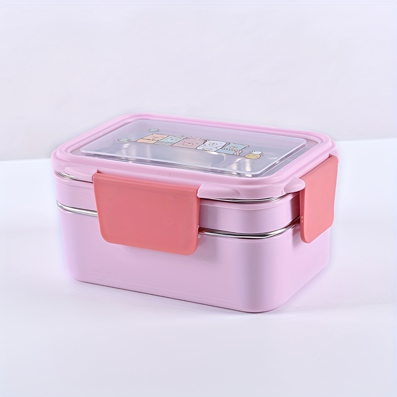1pc Programmable Stainless Steel Lunch Box with Grids, Leakproof Bento Container, Dishwasher Safe, Rectangle Food Storage for Office, School, Canteen, Home Kitchen - No Electricity Needed,Back to School - Image 7