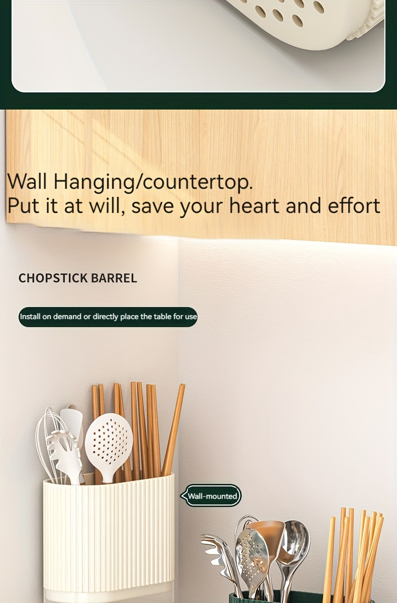 1pc Utensil Holder, Countertop Knife & Fork Storage Drain Box, Multifunctional Plastic Rectangular Drainage Fridge Box, For Spatula, Spoon, Knife, Chopsticks And Fork, Household Storage Supplies