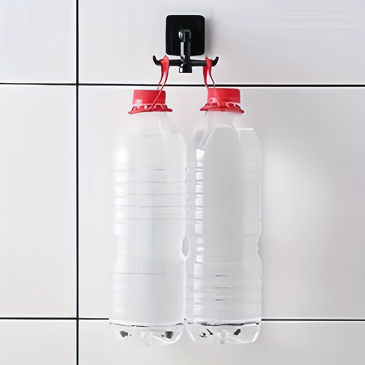 1pc Heavy Duty Kitchen Cutlery Rack Hook, Plastic Self-adhesive Hook 360 Degree Rotating Wall Hanger, 6 Claw Hook, Suitable For Home Kitchen, Bathroom And Office