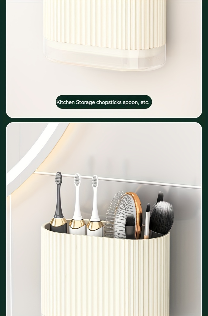 1pc Utensil Holder, Countertop Knife & Fork Storage Drain Box, Multifunctional Plastic Rectangular Drainage Fridge Box, For Spatula, Spoon, Knife, Chopsticks And Fork, Household Storage Supplies