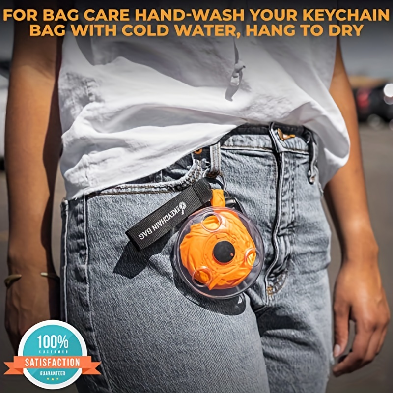 1pc Disc Portable Shopping Bag, Disc Shopping Bag, Portable Tote Pouch Clips Folding Shopping Shoudler Bag, Lightweight, Space-saving, Reusable Grocery Bags