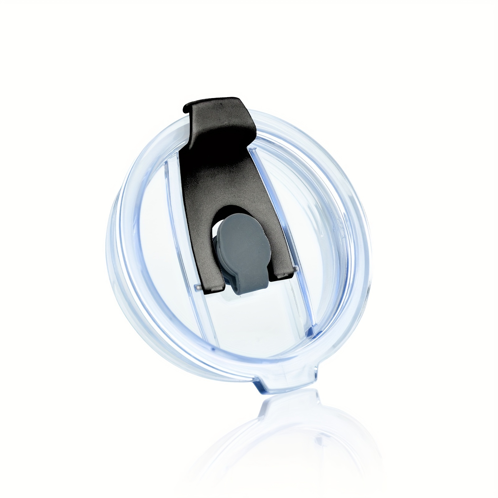 1pc/2pcs AS plastic material sealed leak-proof 2-use straw cover, can drink directly, can insert straw to drink, suitable for 40oz handle cup, 40 ice cup straw cover with thread, Best for Christmas - Image 3