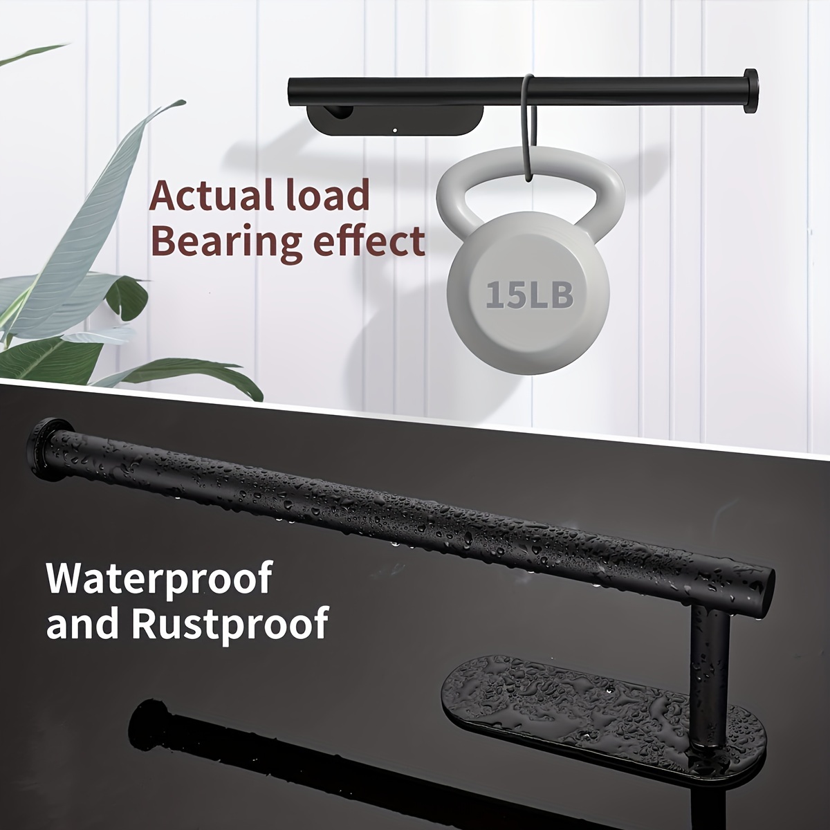 Self Adhesive Paper Towel Holder Under Cabinet For Kitchen, Paper Towel Roll Holder Wall Mount