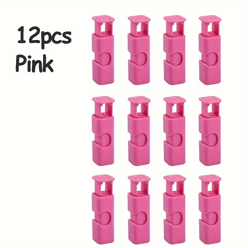 12-Pack Reusable Plastic Food Bag Clips - Non-Food Contact Bread Snack Bag Sealer Clamps for Kitchen Storage & Organization Accessories - Image 5