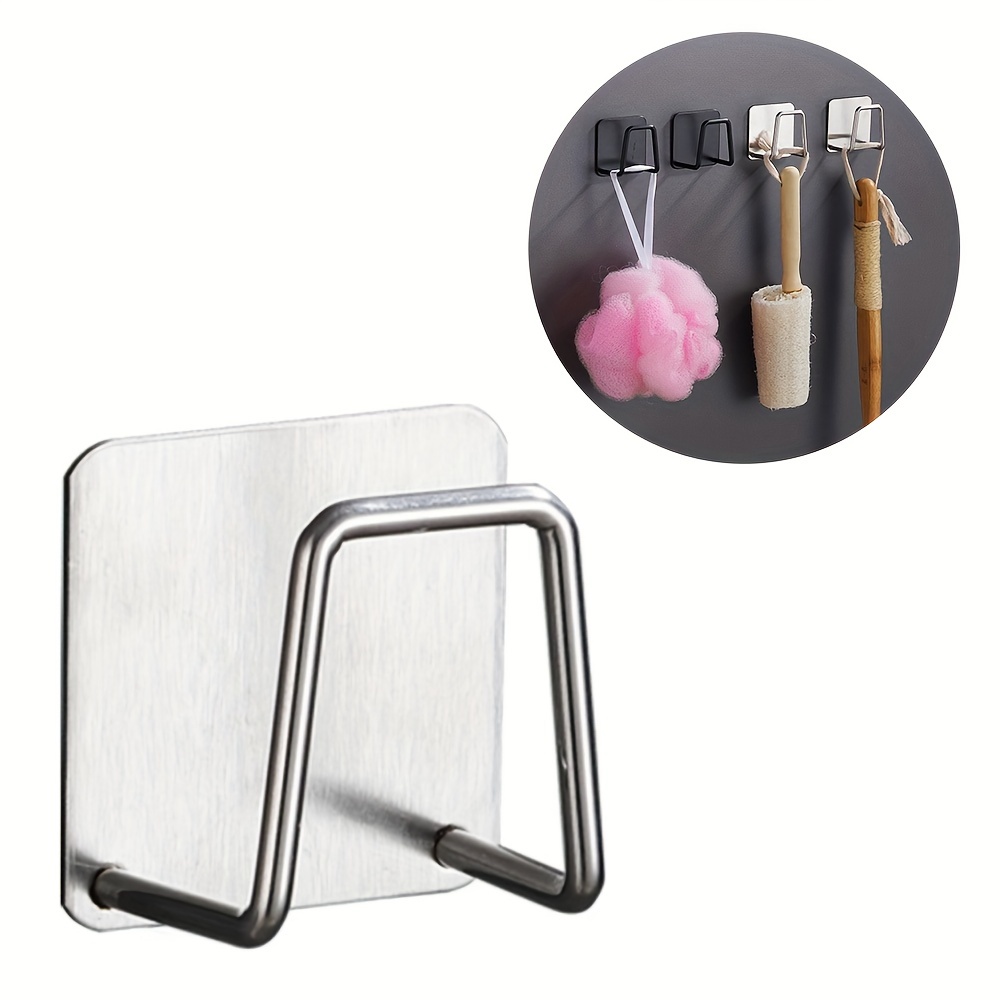 Stainless Steel Kitchen Sink Shelves, Sponge Stands, Sticky Drain Dry Racks, Kitchen Wall Hooks, Accessories, Storage Organizers - Image 3