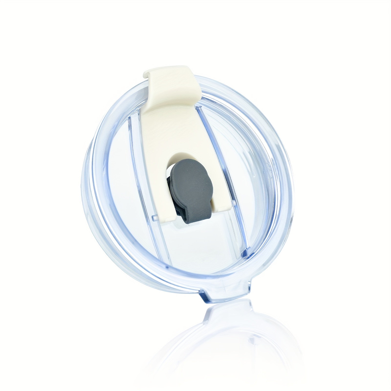 1pc/2pcs AS plastic material sealed leak-proof 2-use straw cover, can drink directly, can insert straw to drink, suitable for 40oz handle cup, 40 ice cup straw cover with thread, Best for Christmas - Image 7