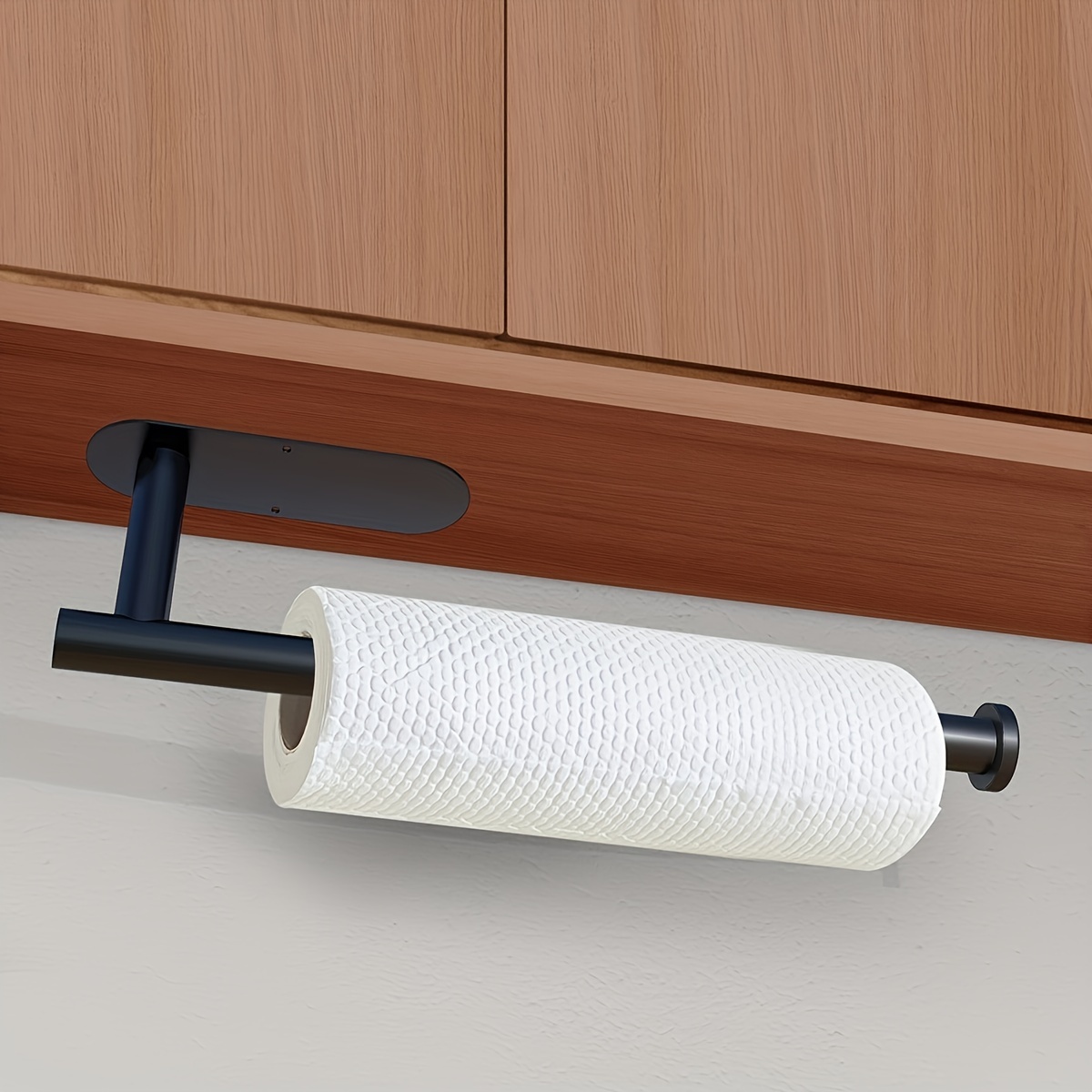 Self Adhesive Paper Towel Holder Under Cabinet For Kitchen, Paper Towel Roll Holder Wall Mount