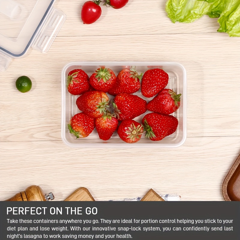 18 Pack Food Storage Containers With Airtight Lids: Leak-Proof Plastic Containers For Kitchen Organization, Meal Prep, Lunch Containers Organization