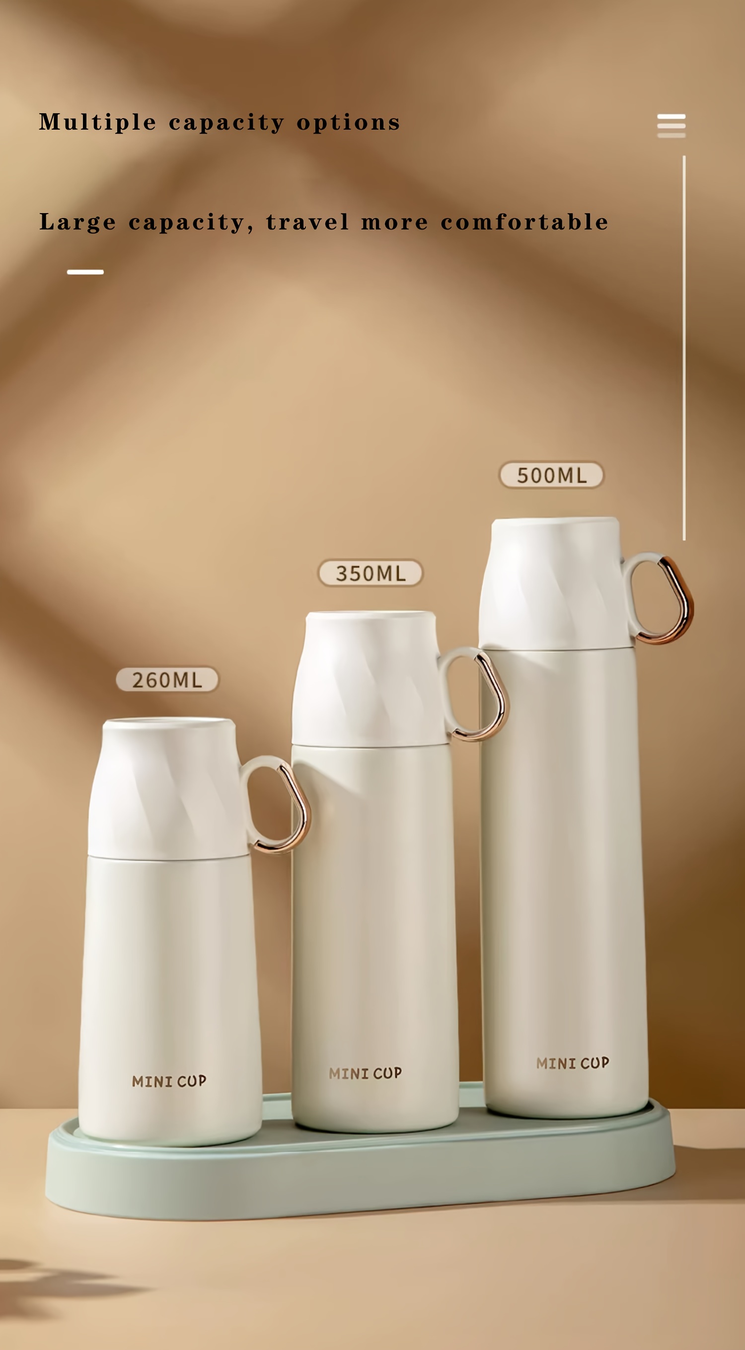 1pc Stainless Steel Thermal Cup, With Gift Box Set, Double Layer Leakproof Insulated Water Bottle, Keeps Hot And Cold Drinks For Hours, Suitable For Cycling, Backpacking, Office Or Car, School, Party, Camping, Travel Accessories