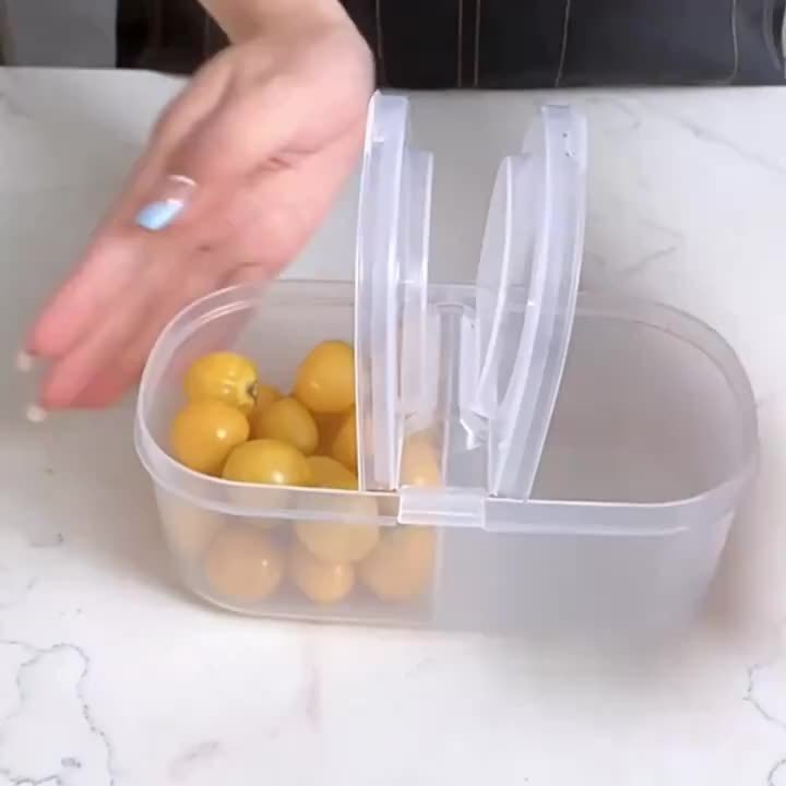 2pcs Multi-Functional Food Storage Containers - Portable 2-Compartment Organizer for Spices, Snacks & Fruits - Perfect for Home, Restaurant, Office Parties & Gifts - Image 8